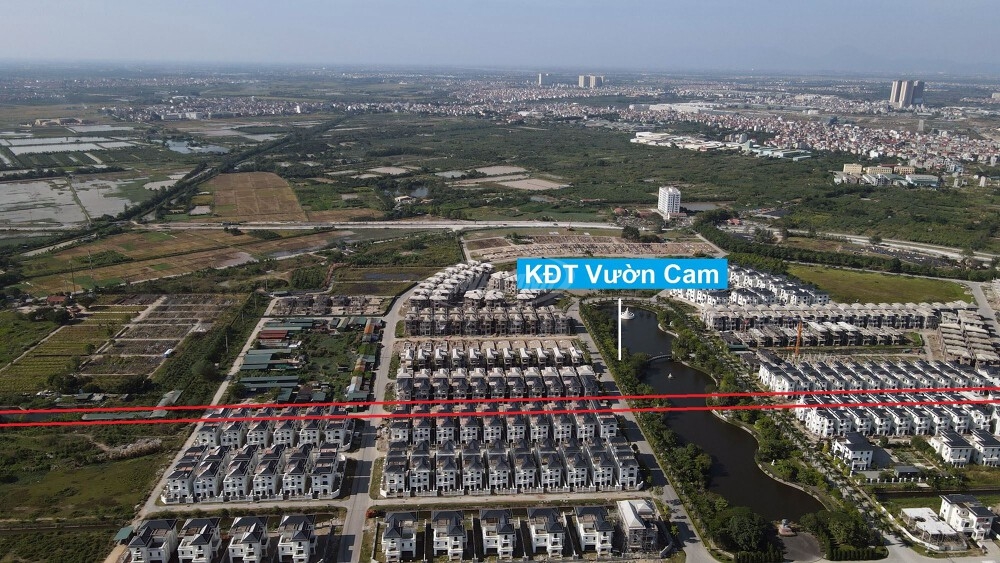 Tuyến đi qua khu đô thị Vườn Cam.