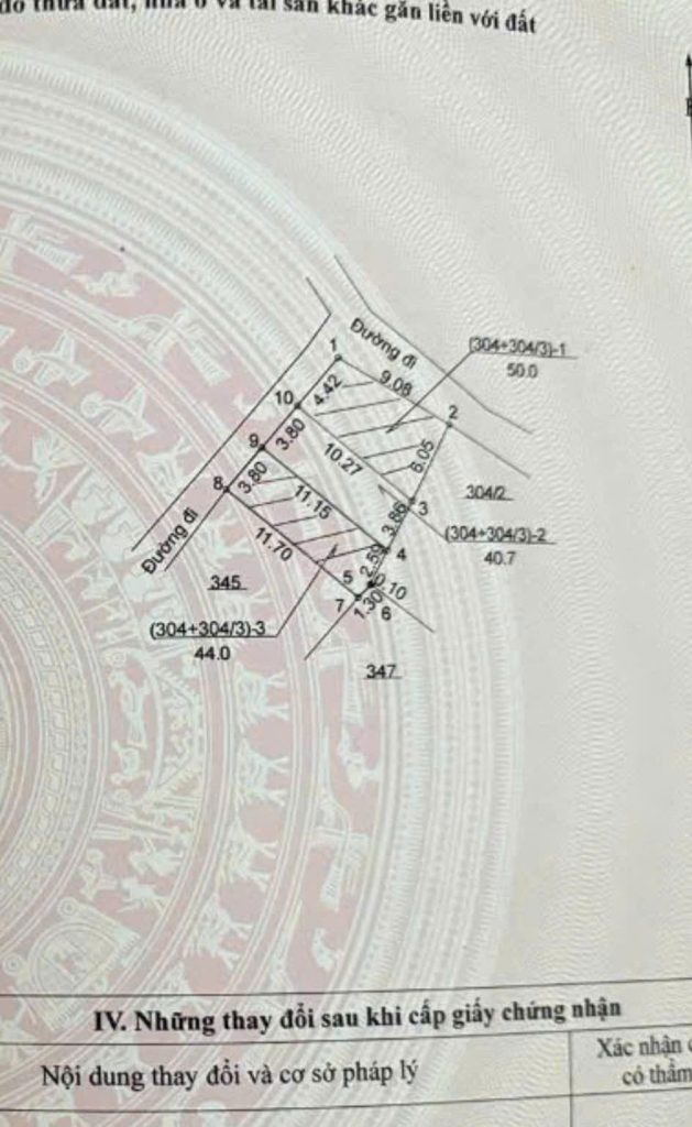 Sơ đồ mảnh đất