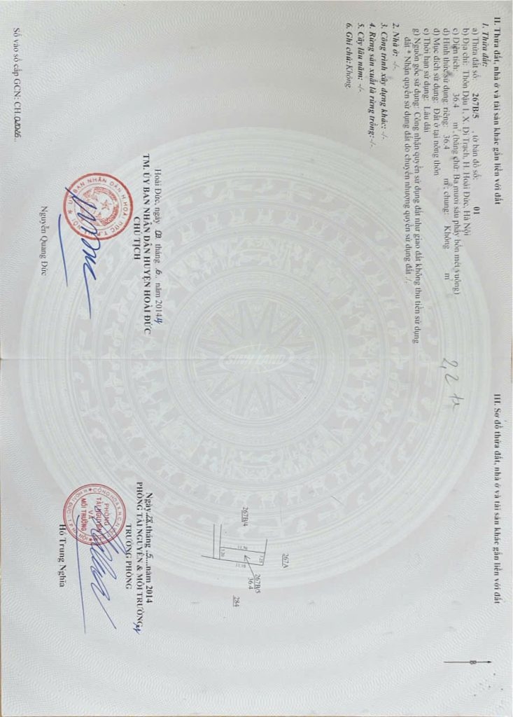 bán nhà 2 tầng di trạch