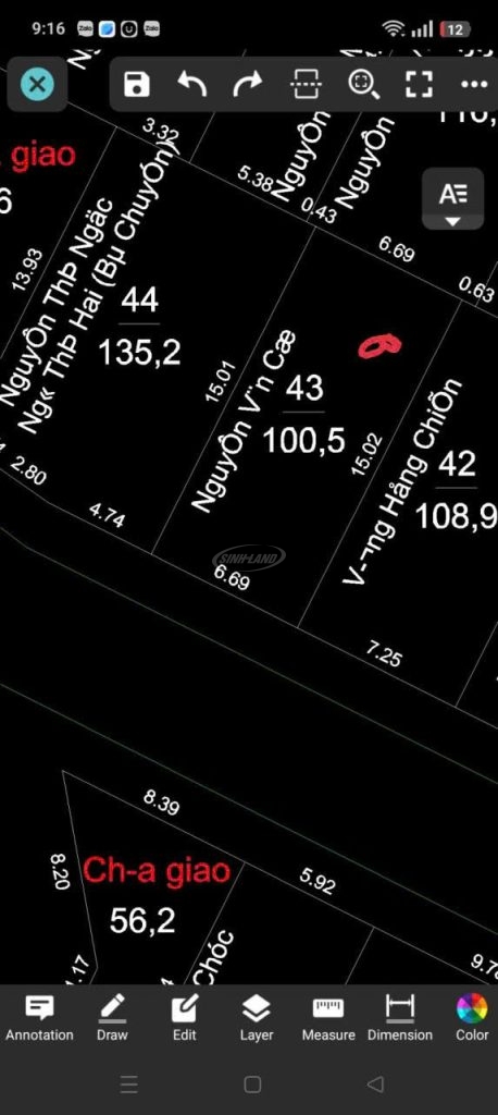 Bán đất dịch vụ 16.32ha Hoài Đức