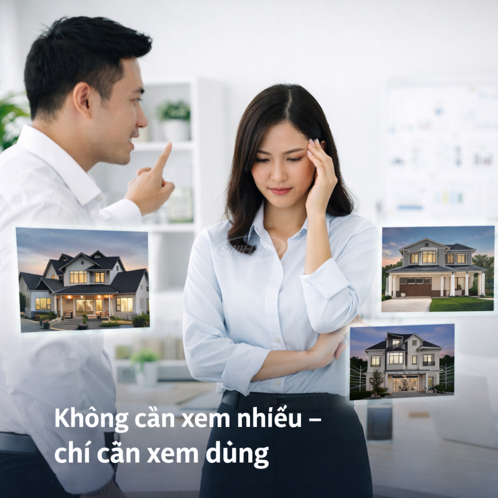 khách hàng xem nhà