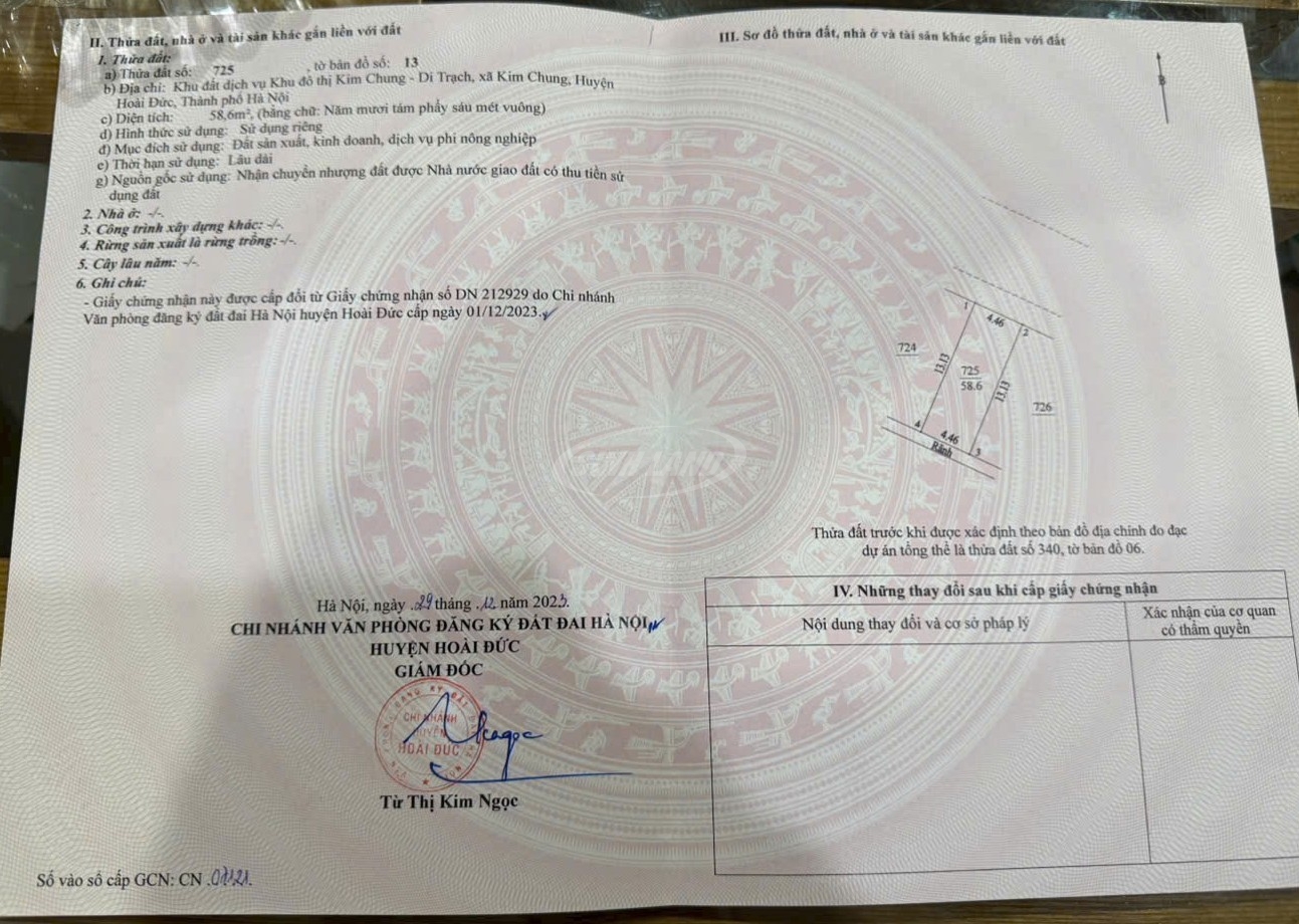 Bán đất mặt hồ Thăng Long 9