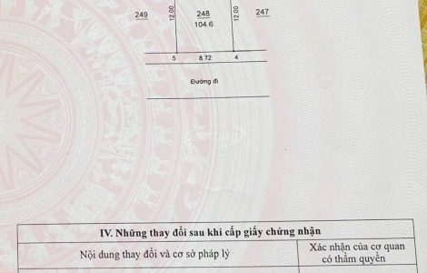 bán đất phân lô gần trịnh văn bô