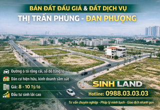 Đất đấu giá đất dịch vụ thị trấn Phùng