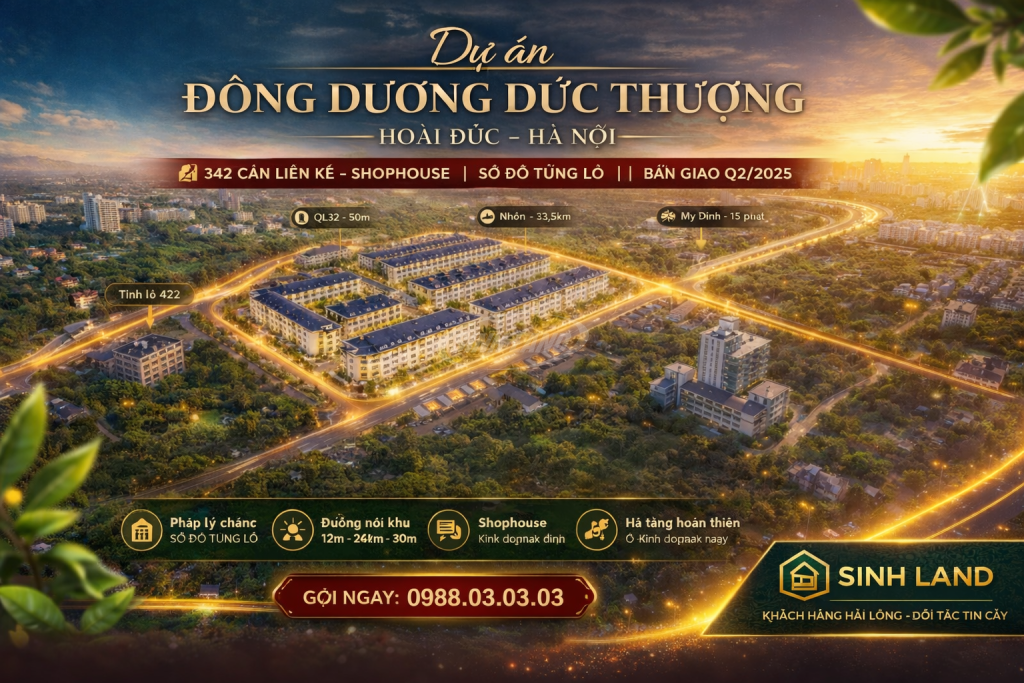 Dự án Đông Dương Đức Thượng Hoài Đức 