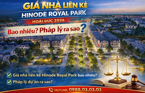 Giá nhà liền kề Hinode Royal Park Hoài Đức 2026