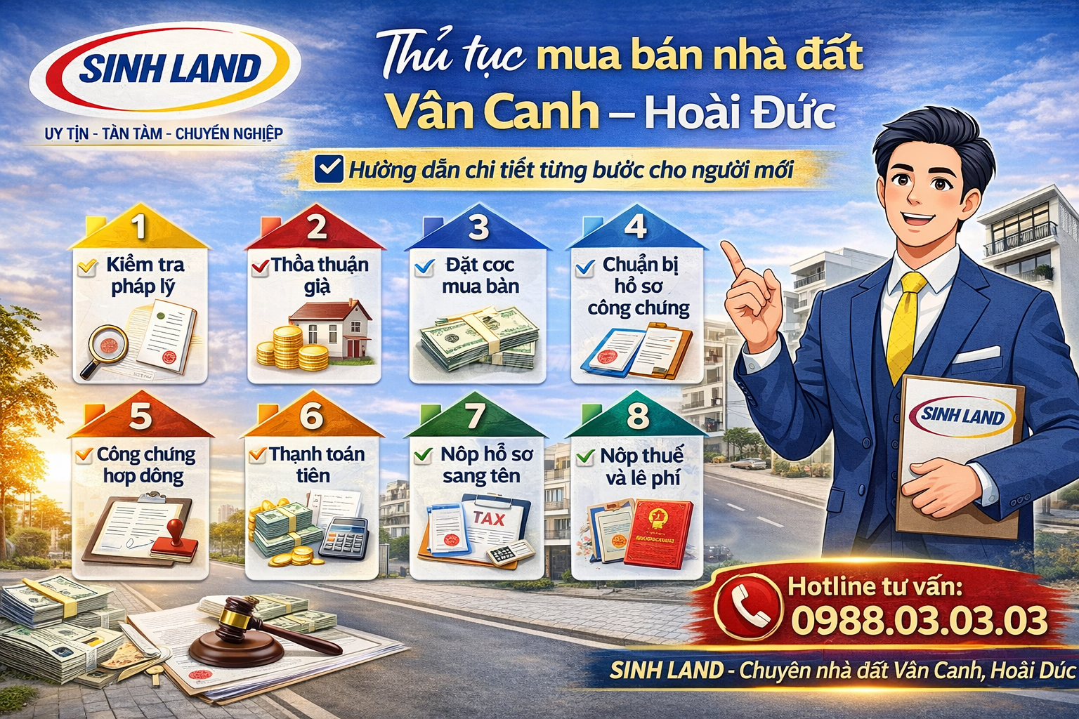 Thủ tục mua bán nhà đất Vân Canh