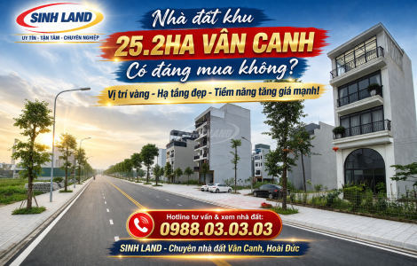 Nhà đất khu 25.2ha Vân Canh