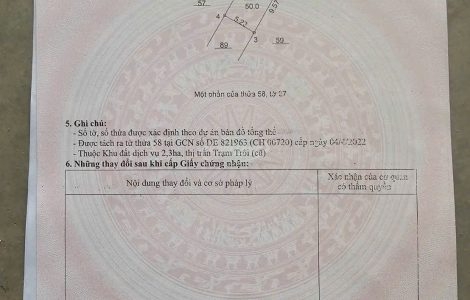 bán đất dịch vụ 2.3 ha trạm trôi