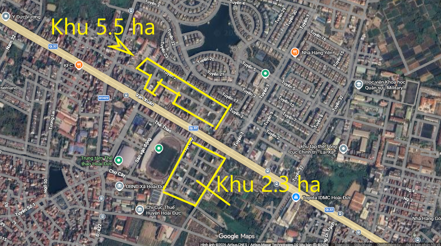 Khu đất dịch vụ Trạm Trôi Hoài Đức