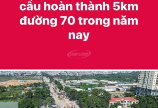 hoàn thành đường 70