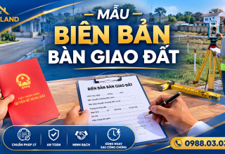 mẫu biên bản bàn giao đất