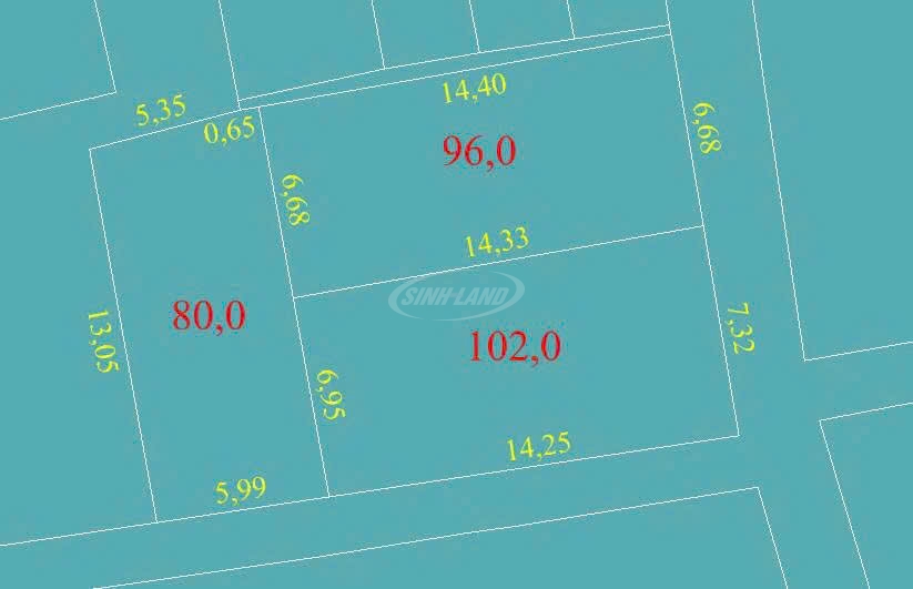 Sơ đồ chia lô 3 lô thọ vực đan phượng