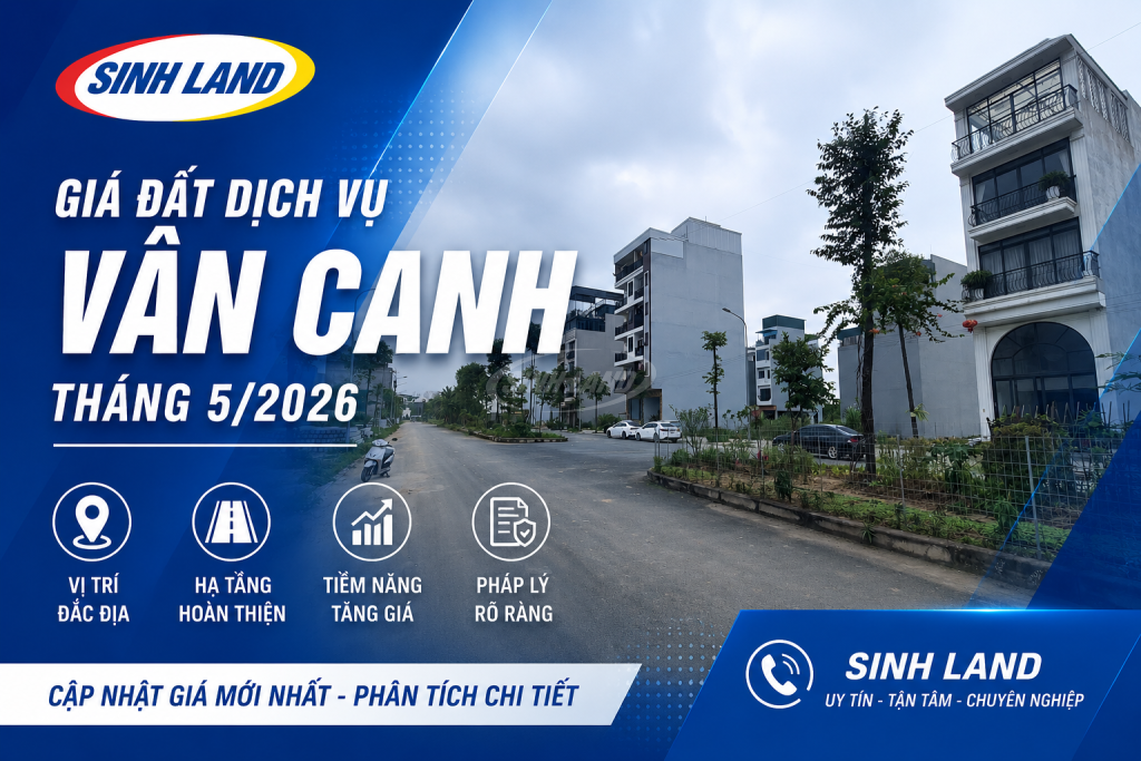 Giá Đất Dịch Vụ Vân Canh Tháng 5/2026