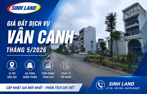 Giá Đất Dịch Vụ Vân Canh Tháng 5/2026