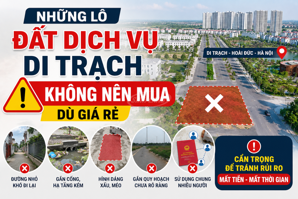 Lô Đất Dịch Vụ Di Trạch Không Nên Mua