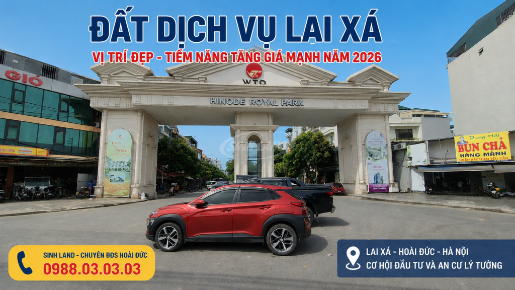 đất dịch vụ Lai Xá năm 2026