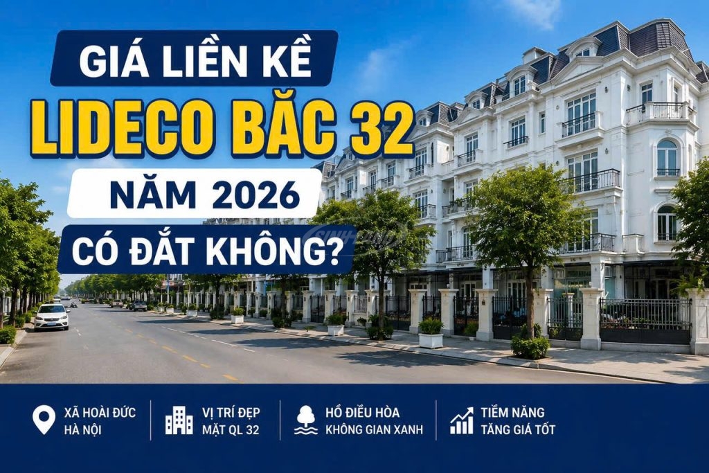 Giá liền kề Lideco Bắc 32 năm 2026