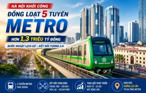 Hà Nội khởi công 5 tuyến metro