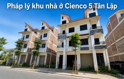 pháp lý khu nhà ở Cienco 5 Tân Lập